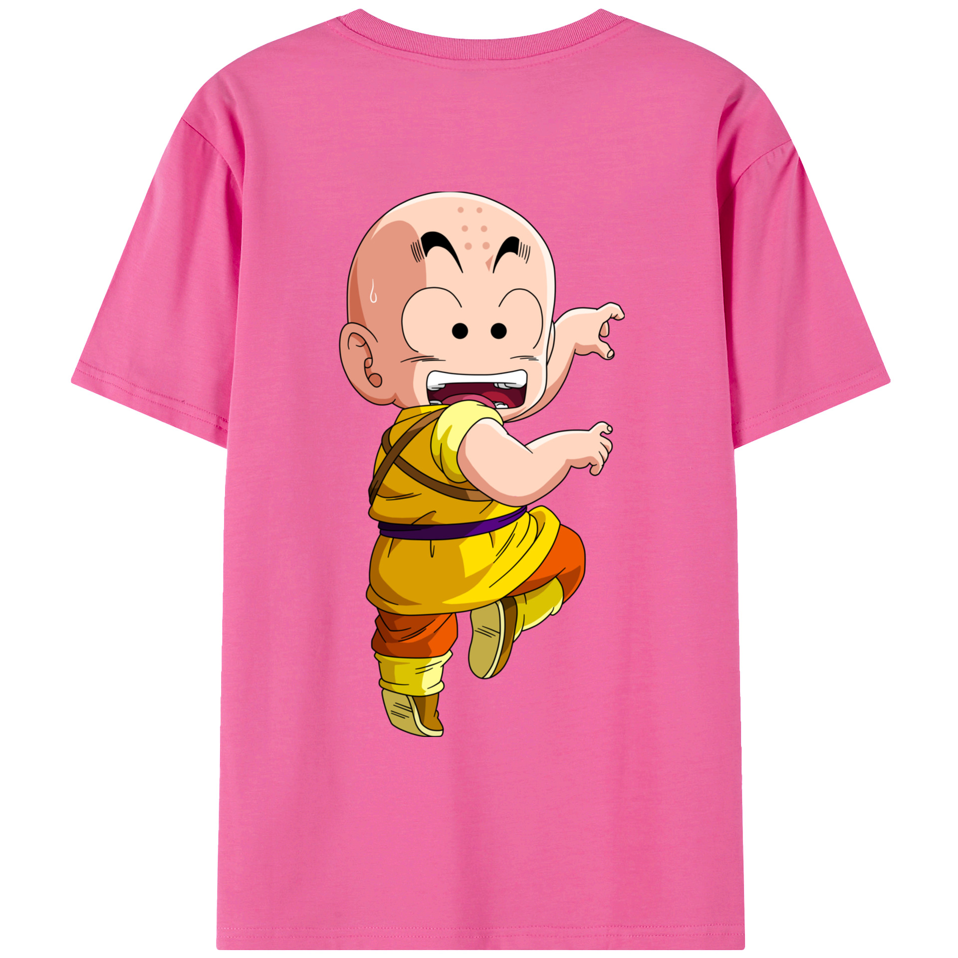 （画像用） ドラゴンボール クリリン DRAGON BALL krillin レディース半袖Tシャツ(バックプリント)